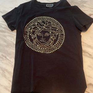 Versace Kids bedazzled Medusa T-Shirt